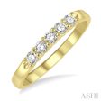 1 4 ctw 5 Stone Round Cut Diamond Wedding Band in 14K Yellow Gold Supply