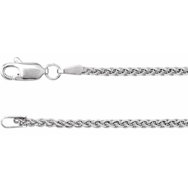 Sterling Silver 1.8 mm Wheat 18  Chain Cheap