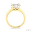 1 2 Ctw Lovebright Round Cut Diamond Ring in 14K Yellow and White Gold For Cheap