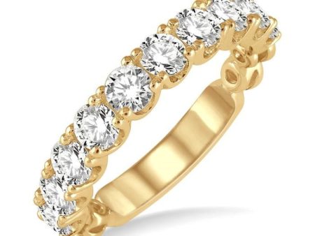 1 1 2 ctw Lattice Round Cut Diamond Wedding Band in 14K Yellow Gold Online Hot Sale