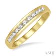 1 4 ctw Channel Set 11 Stone Round Cut Diamond Wedding Band in 14K Yellow Gold Supply