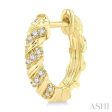 1 5 ctw Petite Swirl Round Cut Diamond Fashion Huggies in 10K Yellow Gold Online Hot Sale