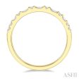 1 3 Ctw Alternating Baguette and Round Cut Diamond Wedding Band in 14K Yellow Gold Discount