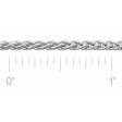 Sterling Silver 2.4 mm Wheat Chain by the Inch Cheap