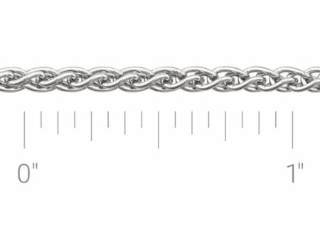 Sterling Silver 2.4 mm Wheat Chain by the Inch Cheap