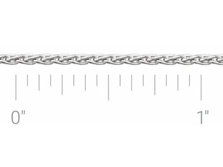 Sterling Silver 1.5 mm Wheat Chain by the Inch For Cheap