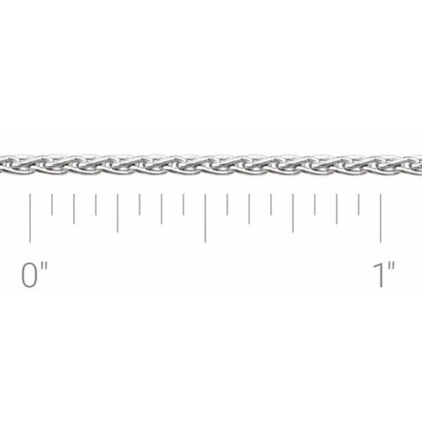 Sterling Silver 1.5 mm Wheat Chain by the Inch For Cheap