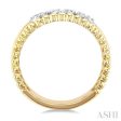 1 4 ctw Past, Present & Future Lovebright Round Cut Diamond Fashion Ring in 14K Yellow and White Gold Fashion