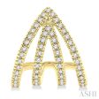 1 3 ctw Petite Claw Round Cut Diamond Fashion Stud Earring in 10K Yellow Gold Cheap