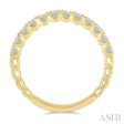 1 2 ctw Lattice Round Cut Diamond Wedding Band in 14K Yellow Gold For Discount