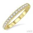 1 4 ctw 15Stones Round Cut Diamond Wedding Band in 14K Yellow Gold Online Sale