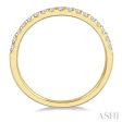 1 4 Ctw Arched Center Round Cut Diamond Wedding Band in 14K Yellow Gold Online