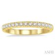 1 4 ctw 15Stones Round Cut Diamond Wedding Band in 14K Yellow Gold Online Sale