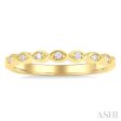 1 10 ctw Marquise Mount Link Round Cut Diamond Wedding Band in 14K Yellow Gold Online Hot Sale