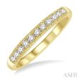 1 4 ctw 11 Stone Round Cut Diamond Wedding Band in 14K Yellow Gold Online now