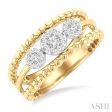 1 4 ctw Past, Present & Future Lovebright Round Cut Diamond Fashion Ring in 14K Yellow and White Gold Fashion