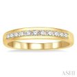 1 4 ctw Channel Set 11 Stone Round Cut Diamond Wedding Band in 14K Yellow Gold Supply