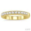 1 3 ctw 11 Stone Round Cut Diamond Wedding Band in 14K Yellow Gold Online Hot Sale