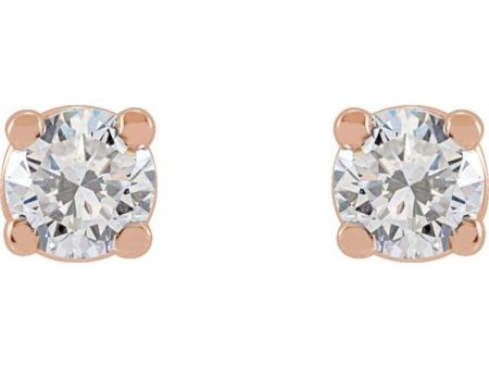 14K Rose  3 CTW Lab-Grown Diamond Stud Earrings Online now