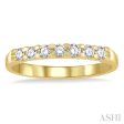 1 3 ctw 7 Stone Round Cut Diamond Wedding Band in 14K Yellow Gold For Cheap