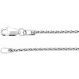 Sterling Silver 1.25 mm Wheat 7  Chain Fashion