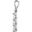 14K White 1 CTW Lab-Grown Diamond Three-Stone Pendant Supply