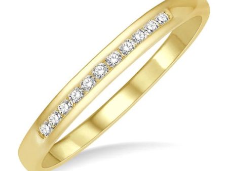 1 10 ctw Channel Set 11 Stone Round Cut Diamond Wedding Band in 14K Yellow Gold Supply