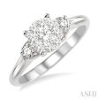 1 2 Ctw Lovebright Round Cut Diamond Engagement Ring in 14K White Gold Supply