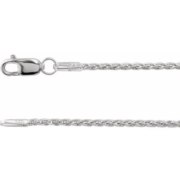 Sterling Silver 1.25 mm Wheat 24  Chain For Cheap