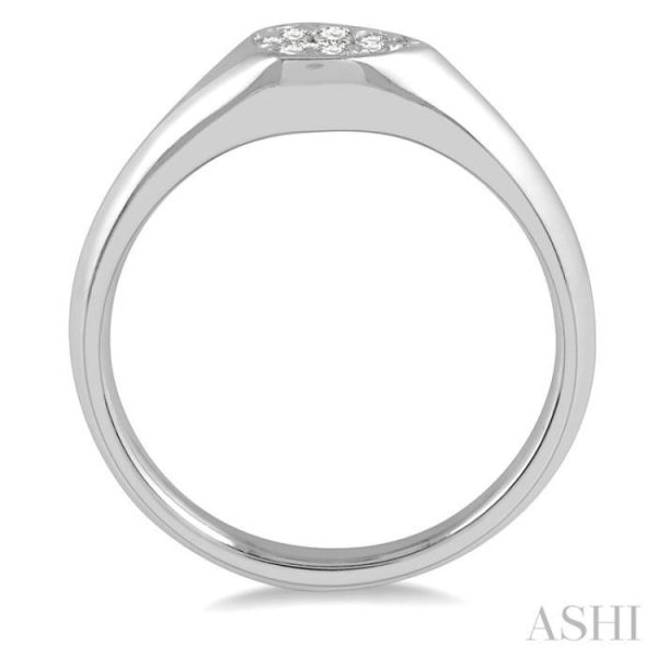 1 10 ctw Pear Shape Lovebright Diamond Ring in 14K White Gold Discount