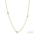 1 2 Ctw Round Cut Diamond Fashion Necklace in 14K Yellow Gold Cheap