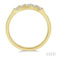 1 4 ctw 5 Stone Round Cut Diamond Wedding Band in 14K Yellow Gold Supply