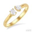 1 3 ctw Toi Et Moi Oval and Pear Cut Diamond Open Fashion Ring in 14K Yellow Gold Online