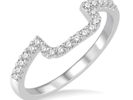 1 4 Ctw Diamond Wedding Band in 14K White Gold Hot on Sale