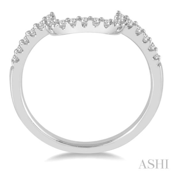 1 4 Ctw Diamond Wedding Band in 14K White Gold Hot on Sale