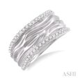 1 3 Ctw Round Cut Diamond Fashion Ring in 14K White Gold Supply