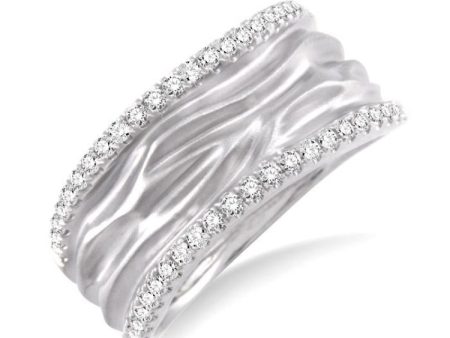 1 3 Ctw Round Cut Diamond Fashion Ring in 14K White Gold Supply