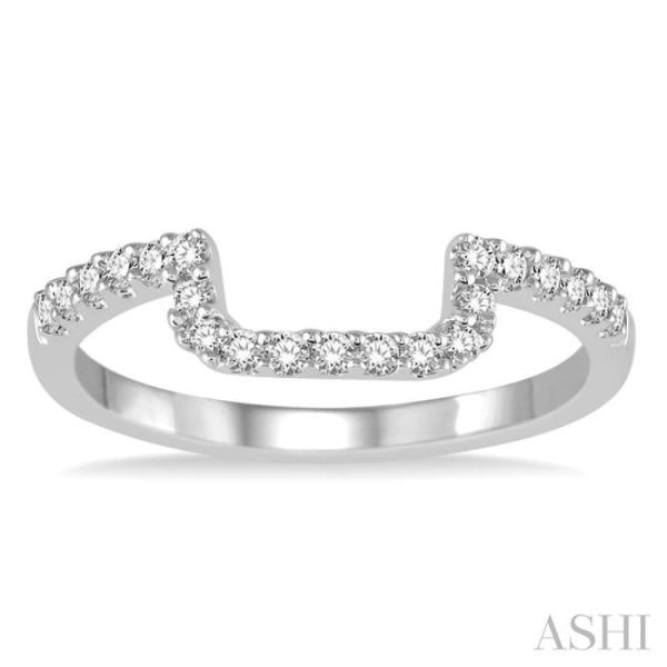 1 4 Ctw Diamond Wedding Band in 14K White Gold Hot on Sale