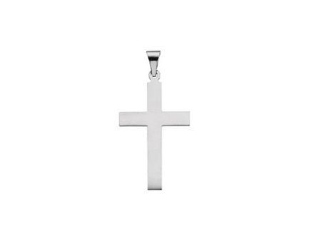 Sterling Silver 28 x 18 mm Cross Pendant Online now