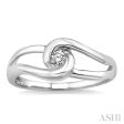 1 20 Ctw Round Cut Diamond Ring in 10K White Gold Sale