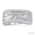 1 3 Ctw Round Cut Diamond Fashion Ring in 14K White Gold Supply