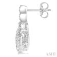 1 20 Ctw Round Cut Diamond Emotion Earrings in Sterling Silver Online Sale