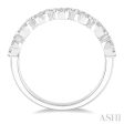 1 2 Ctw Jointed Circular Mount Lovebright round Cut Diamond Ring in 14K White Gold Supply