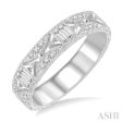 1 3 Ctw Diamond Stack Band in 14K White Gold For Discount