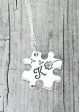 Set of 3 Puzzle Piece Necklaces - Personalized with initials of your choice! - Dandelion puzzle pieces - Monogram Puzzle - Best Friends Online Hot Sale