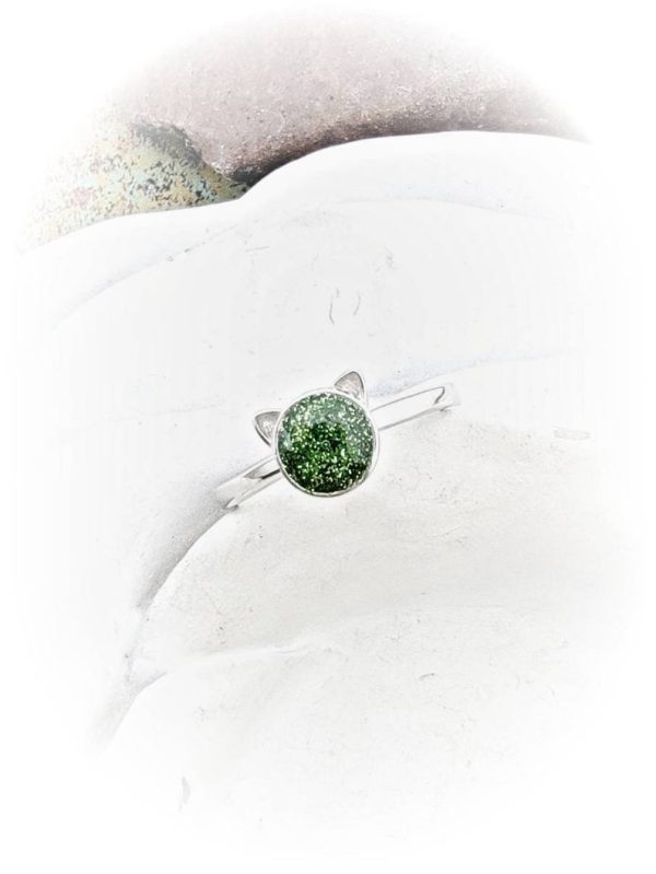 Sterling Silver Cat Cremation Ring Online Hot Sale