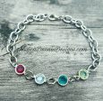 Swarovski Crystal Birthstone Bracelet With up to 13 birthstones Grandma s Grandchildren - Mom Bracelet - Mom Birthday Gift - Custom Made For Cheap