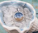 Beach Cremation Necklace Made with your loved one s actual ashes on Sale