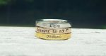 Stacking Personalized Ring - Wear alone or as a set! - Stainless Steel Hand stamped rings - Name Ring - Rose Gold, Gold, and Silver - Custom For Discount