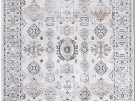 Printed Washable Rug-BEIGE GREY Fashion